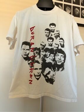 VTG Duran Duran Brockum Worldwide Licensed Graphic T-Shirt White XL USA 1993